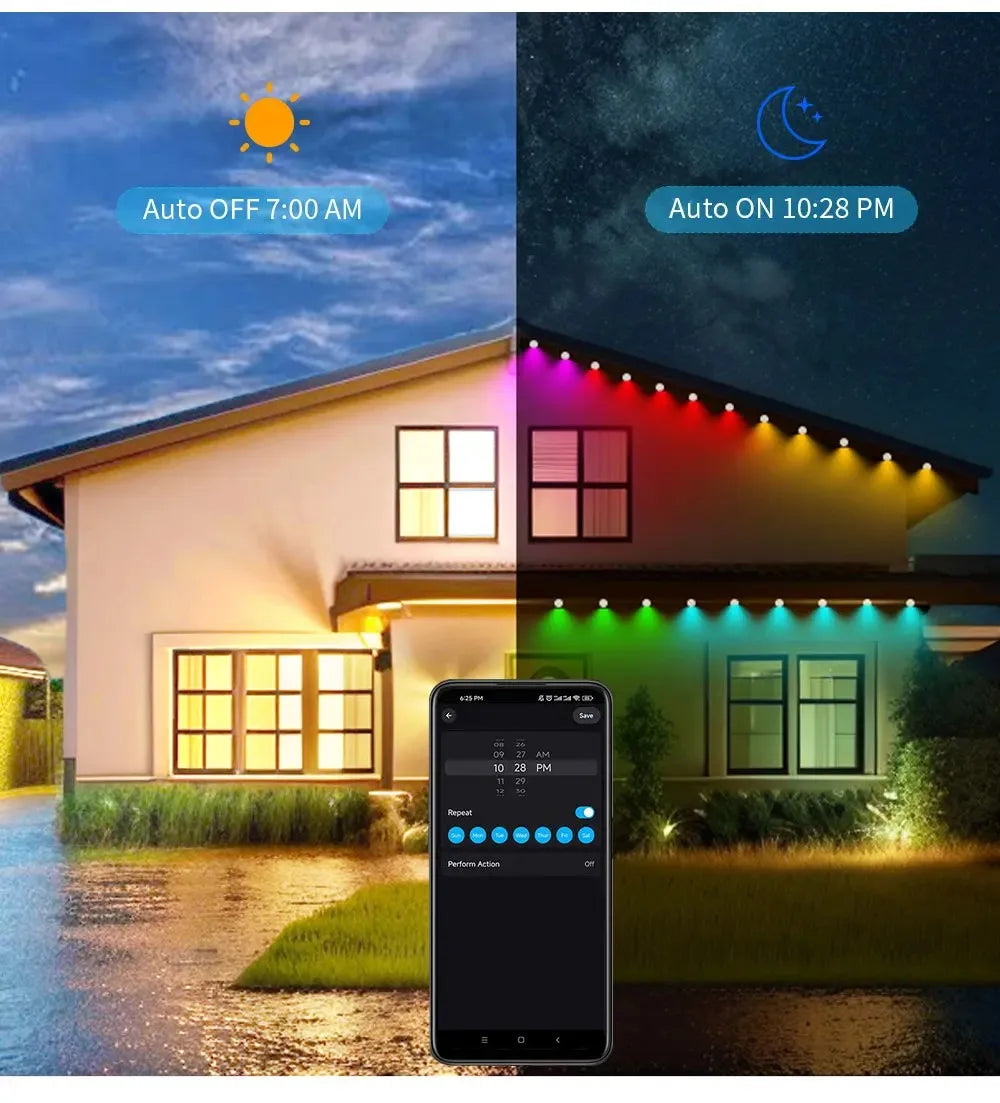 🎅 Early Christmas 49%OFF - Smart Rainbow LED Permanent Outdoor Light - Smartlight 🎁