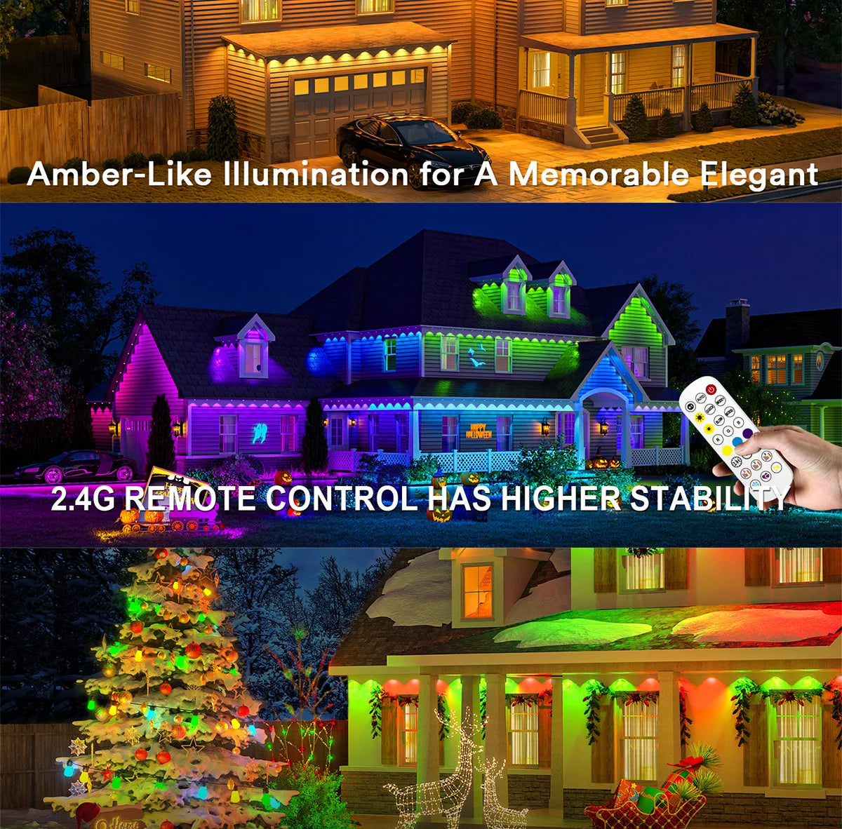 🎅 Early Christmas 49%OFF - Smart Rainbow LED Permanent Outdoor Light - Smartlight 🎁