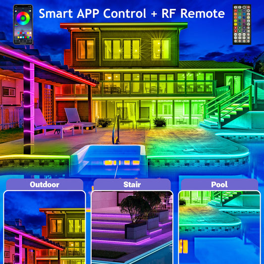 🎅 Early Christmas - Smart Rainbow LED Permanent Outdoor Light - Smartlight 🎁